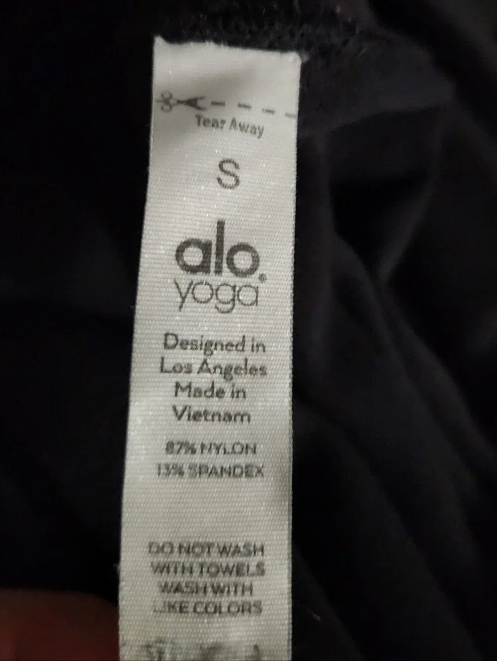 Alo Yoga Women's Size Small High Waist Biker 7” Inseam Black Shorts
